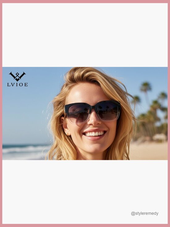 Polarized Fit Over Sunglasses Square Oversized UV Protection main image 6